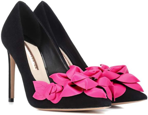 Exclusive to Mytheresa a Jumbo Lilico suede and leather pumps