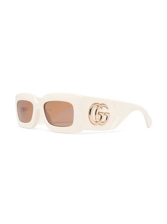 Shop Gucci Eyewear oversized square sunglasses with Express Delivery - FARFETCH