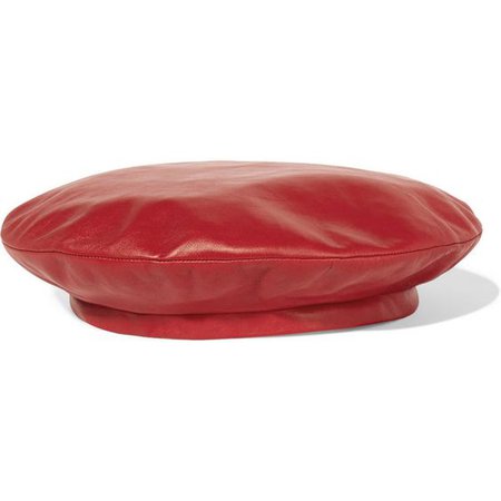 Gucci | red leather beret