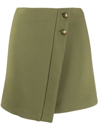 Patrizia Pepe Front Flap Mini Skirt Ss20 | Farfetch.com