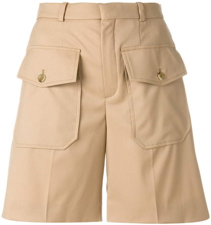 double flap pocket shorts