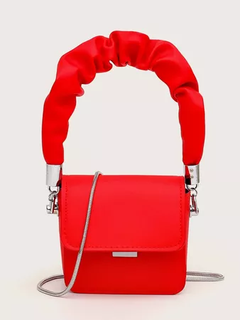 Mini Ruched Handle Satchel Bag | SHEIN USA