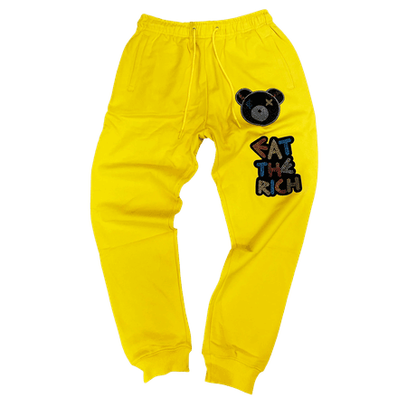 yellow sweatpants