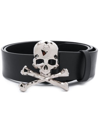Philipp Plein skull motif belt BLACK Men Top Brand Wholesale Online