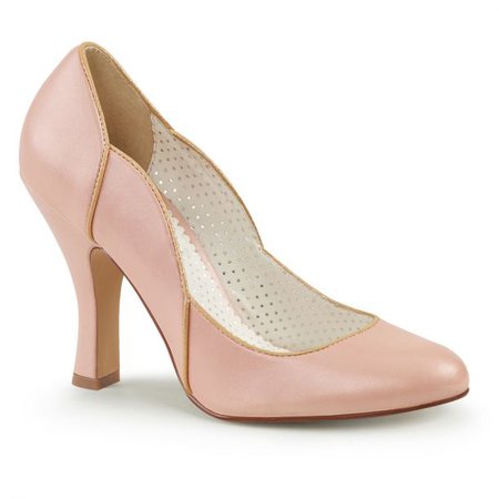 Retro Pumps SMITTEN-04 - Baby Pink, Pin Up Couture