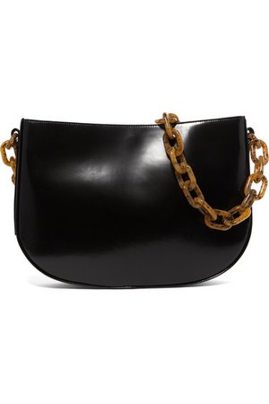 BY FAR | Pelle large leather shoulder bag | NET-A-PORTER.COM