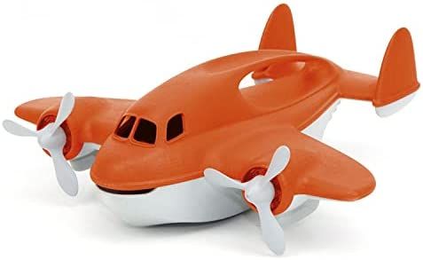 Amazon.com: Green Toys Fire Plane - Pretend Play, Motor Skills, Kids Bath Toy Vehicle. No BPA, phthalates, PVC. Dishwasher Safe, Recycled Plastic, Made in USA. : Toys & Games