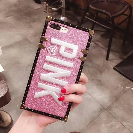 Luxury Embroidery 3D Pink Letter Case for Iphone — MSFashionZone