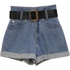 rustyzipper vintage denim shorts belt