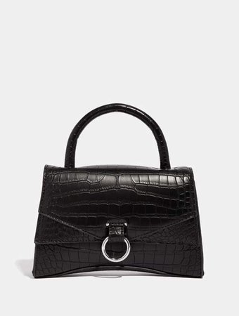 Bali Croc Noir Tote Bag | Shop Black Bags | Skinnydip London