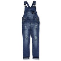 Fashion2Love GDP 17 37798B Girls 5 Pockets Denim Jeans Jumpsuit Overalls Shorts
