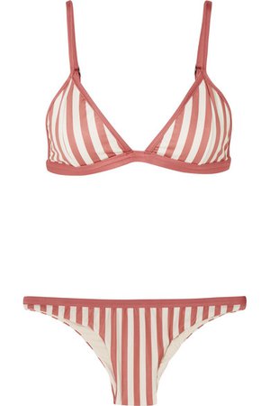 Haight | Striped triangle bikini | NET-A-PORTER.COM