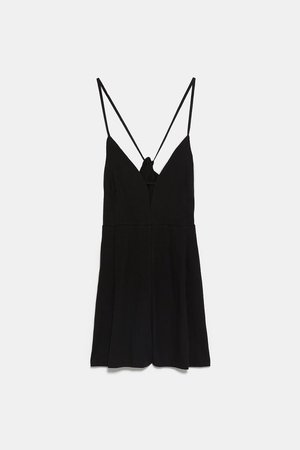 JUMPSUIT WITH V - NECK-NEW IN-WOMAN | ZARA United States black