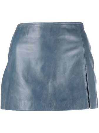 Manokhi Panelled Leather Mini Skirt - Farfetch