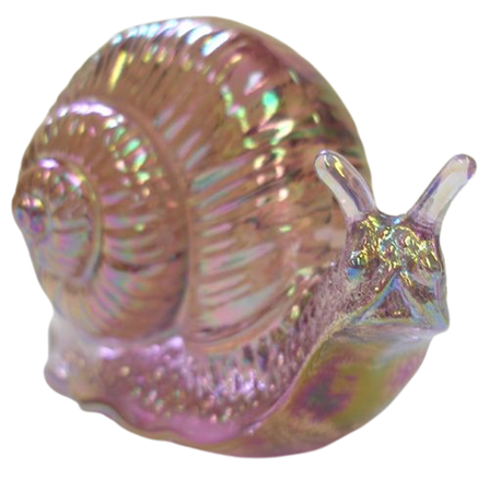 Glass snail figurine