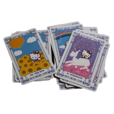 cias pngs // hello kitty tarot cards
