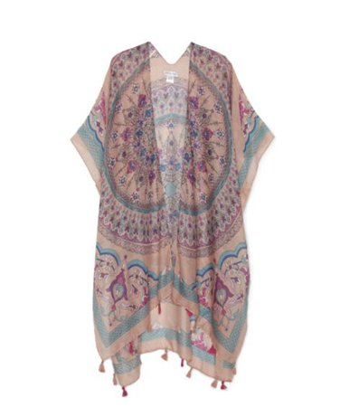 Sole Society Paisley Print Kimono W/tassels | Sole Society Shoes, Bags and Accessories green