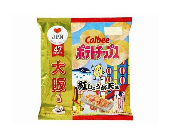 Calbee Red Pickled Ginger Potato Chips — Sugoi Mart - Sugoi Mart