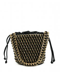 Fashionville.com - Handbags - Street Level Cream Chain Bucket Handbag