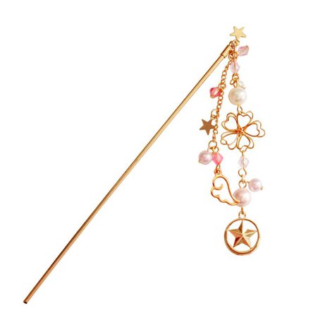Sakura Cherry Blossom Japanese Hair Pin Hair stick Gold Star | Etsy