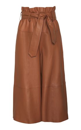 Natura Cropped Leather Culottes By Zimmermann | Moda Operandi