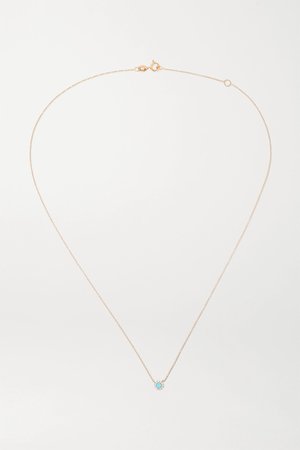 Rose gold 18-karat rose gold, turquoise and diamond necklace | Diane Kordas | NET-A-PORTER