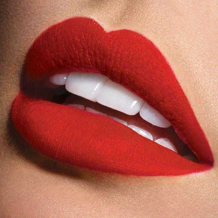 cherry red lips