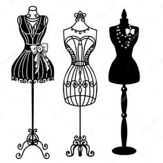 Black Dress Forms
