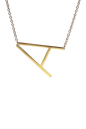 Savvy Cie | 14K Gold Plated XL Initial Necklace - Multiple Letters Available | Nordstrom Rack