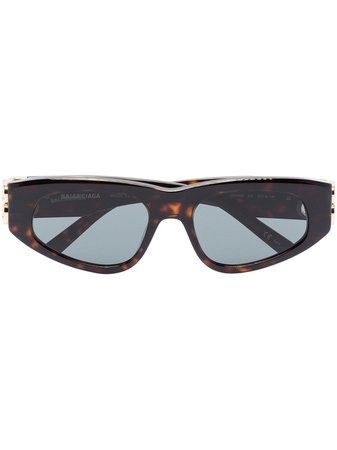 Balenciaga Eyewear Tortoiseshell Cat Eye Sunglasses - Farfetch