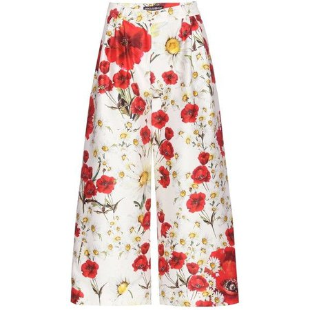 red floral silk culottes - Google Search