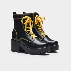KITANA Yellow Laced Boots | Koi