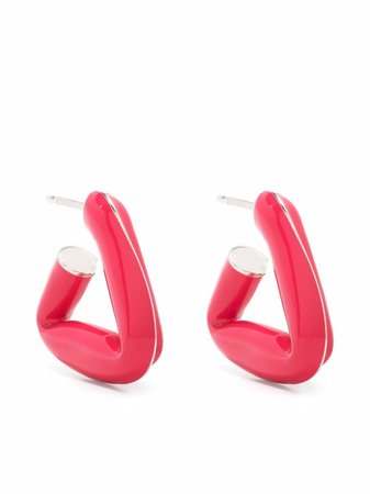 Bottega Veneta triangle hoop earrings - FARFETCH