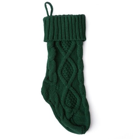 14.57'' Christmas Stockings, Personalized Cozy Cable Knit Hanging Stocking Christmas Gift Bag for Indoor Christmas Decor in White - Walmart.com - Walmart.com