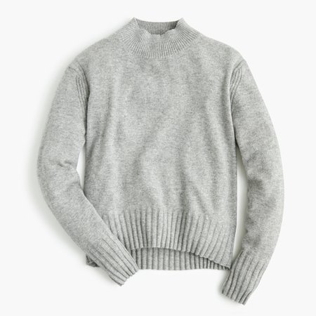 J.Crew: Long-sleeve Everyday Cashmere Mockneck Sweater For Women