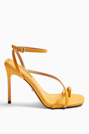 RISE Orange Strappy Heels | Topshop