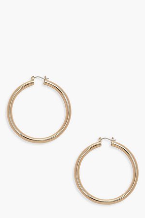 Premium Tube Hoop Earrings | Boohoo