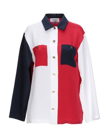 Thom Browne Patterned Shirts & Blouses - Women Thom Browne Patterned Shirts & Blouses online on YOOX United States - 38803046SR