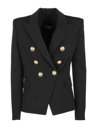 Balmain Balmain Double Breasted Blazer Jacket Black - Black - 11201707 | italist