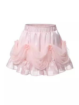 Pink Glossy Bow Halter Corset + Ruffle Skirt - RECIT – ARCANA ARCHIVE