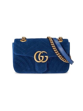 blue Gucci bag