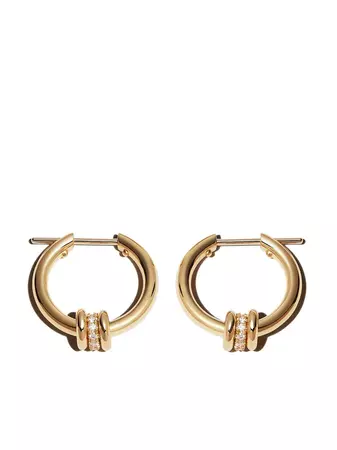 Spinelli Kilcollin 18kt Yellow Gold Ara Diamond Hoop Earrings - Farfetch