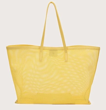 Yellow tote bag