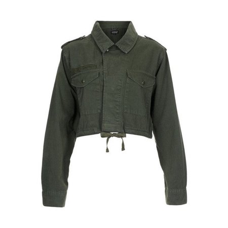 Topshop ‘Cropped Army Jacket’