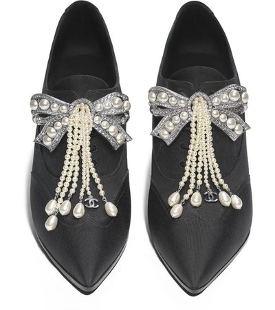 Chanel Lace-ups Grosgrain and Jewels