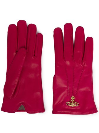 Vivienne Westwood Orb plaque detail gloves - FARFETCH