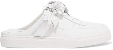 Lilico Jessie Appliquéd Leather Sneakers - White