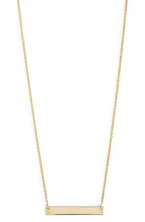 Bony Levy 14k Gold Bar Pendant Necklace (Nordstrom Exclusive) | Nordstrom