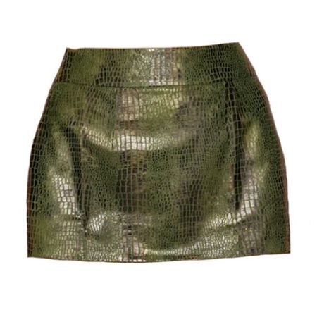 KIM SHUI SSENSE Exclusive Green Miniskirt