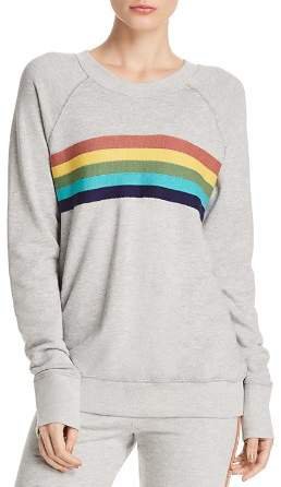 Rainbow-Stripe Sweatshirt